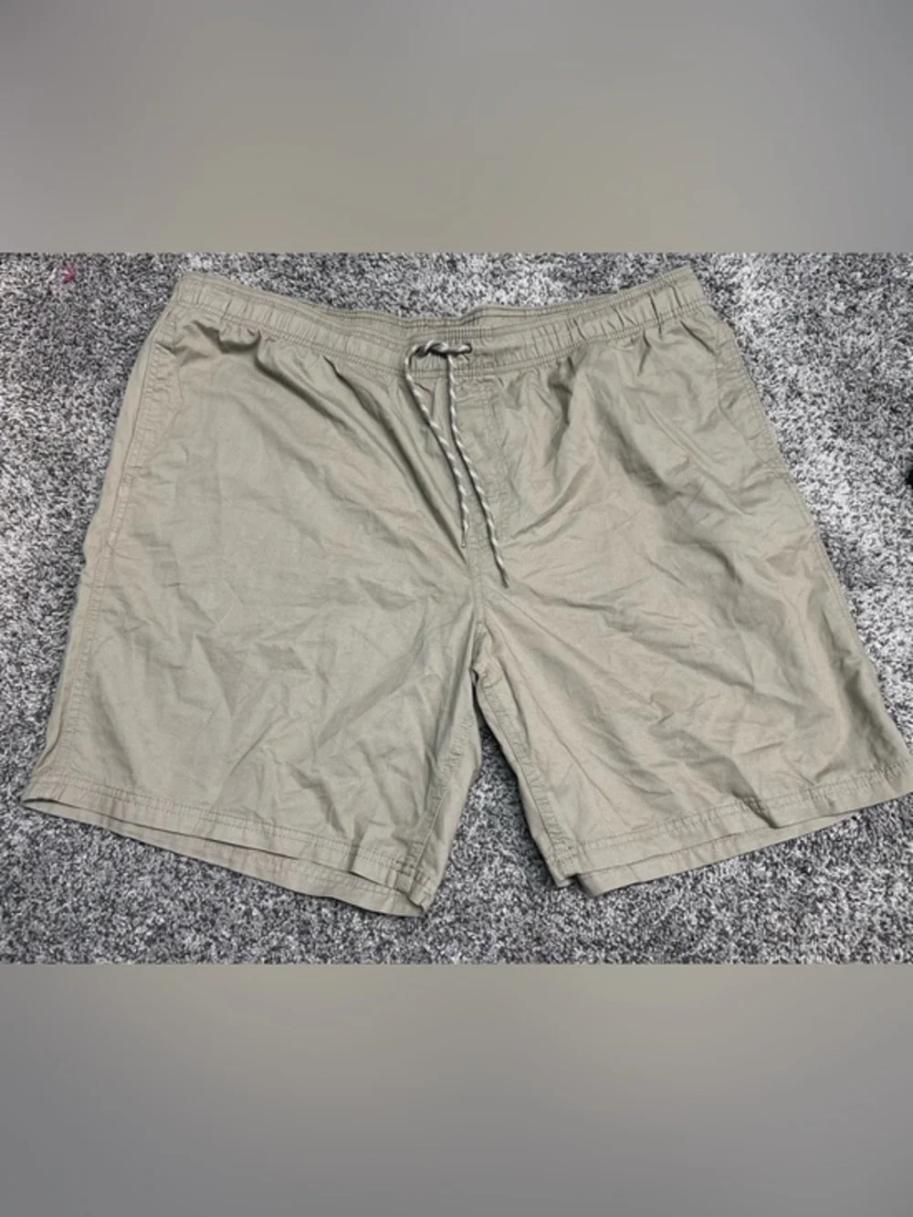 Amazon Essentials Beige Elastic Waist Shorts